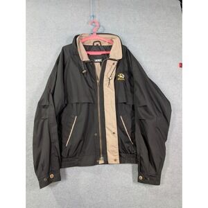 VTG Mizzou Tigers Jacket XL NRG Windbreaker Black Gorpcore NCAA‎ Missouri 90s